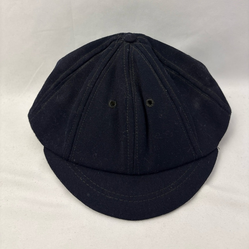 Vintage Funkap 100% Wool Cap 7 1/2 Black Hat Rare